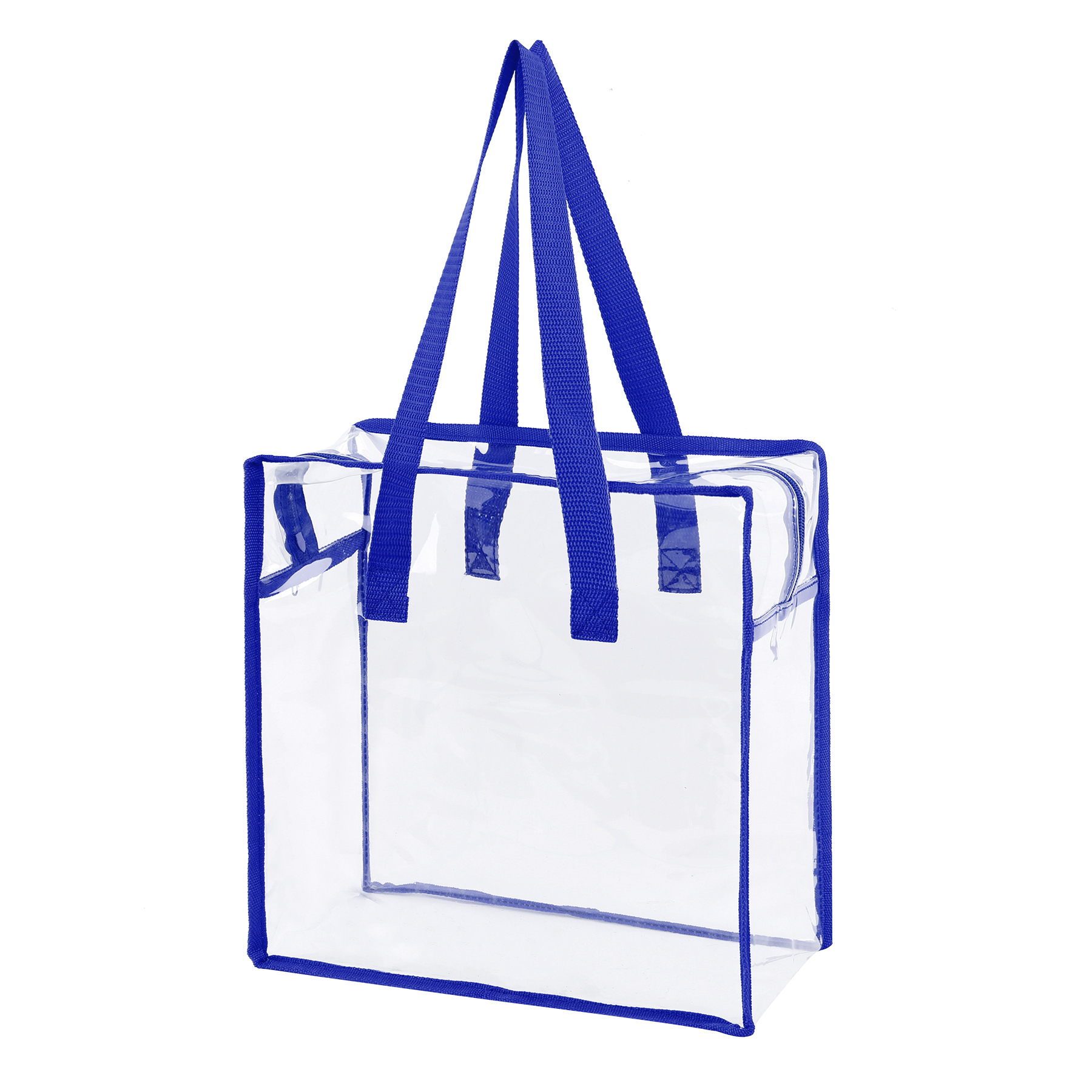 Clear Vinyl Stadium Compliant Zippered Tote Bag 6