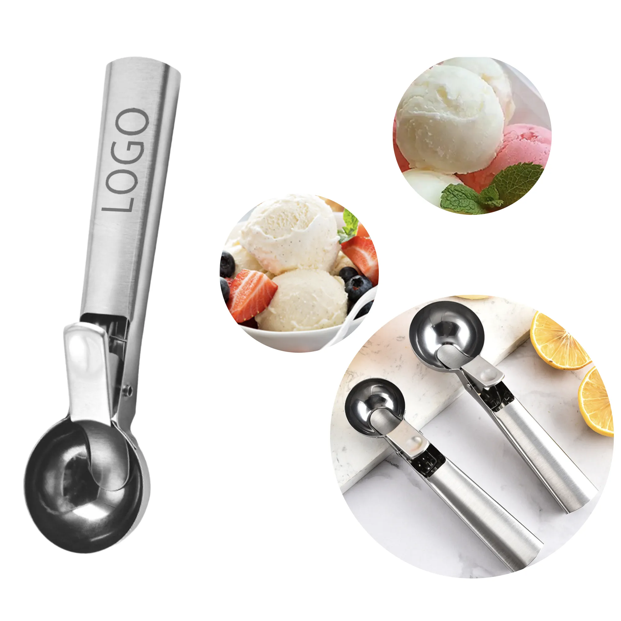 Stainless Steel Ice Cream Scoop 2