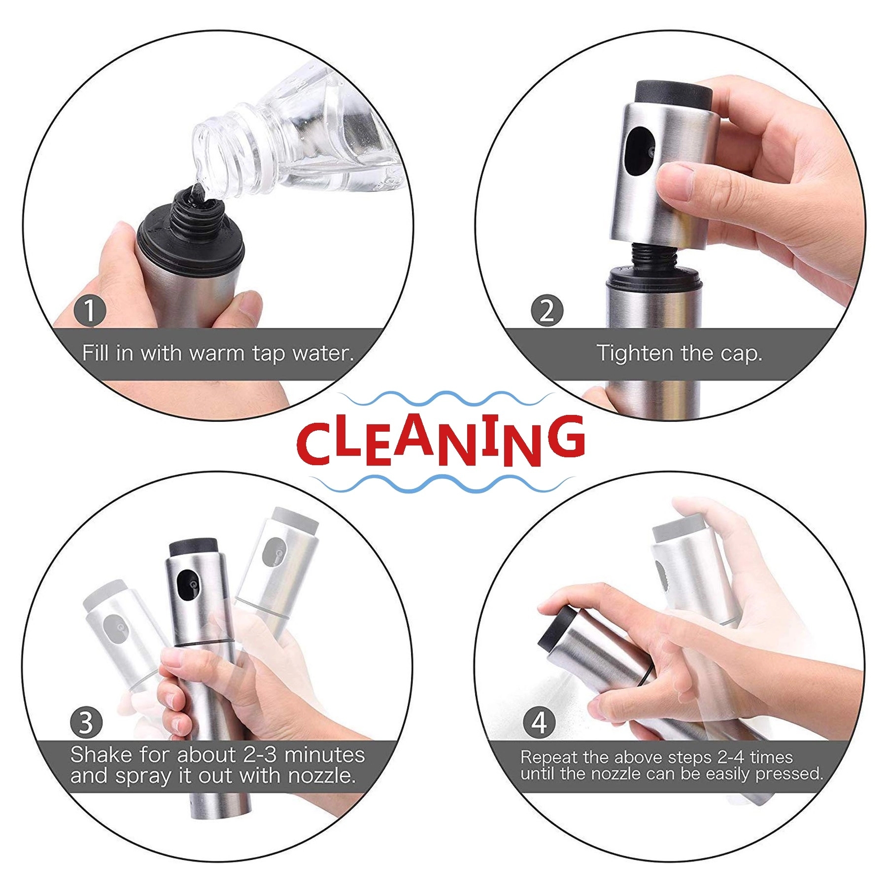 Stainless Steel Cooking Oil Sprayer Bottle 6