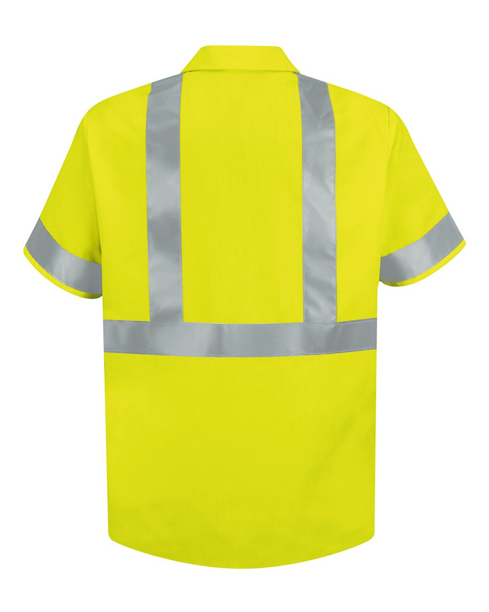 Men's Tall High Visibility Safety Short Sleeve Work Shirt - SS24HVT 7