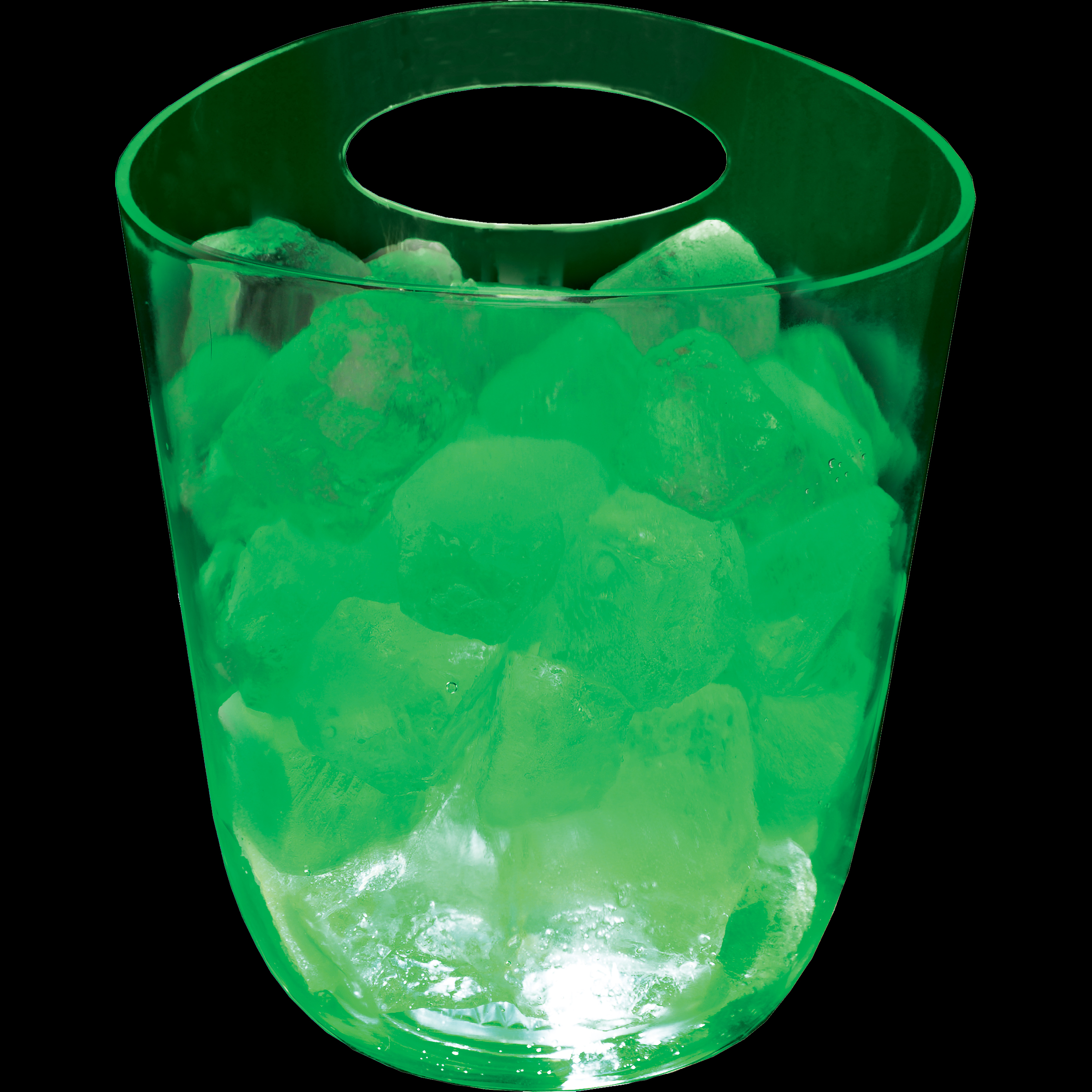 125oz Lites Up Plastic Champagne Ice Bucket with Handle 13