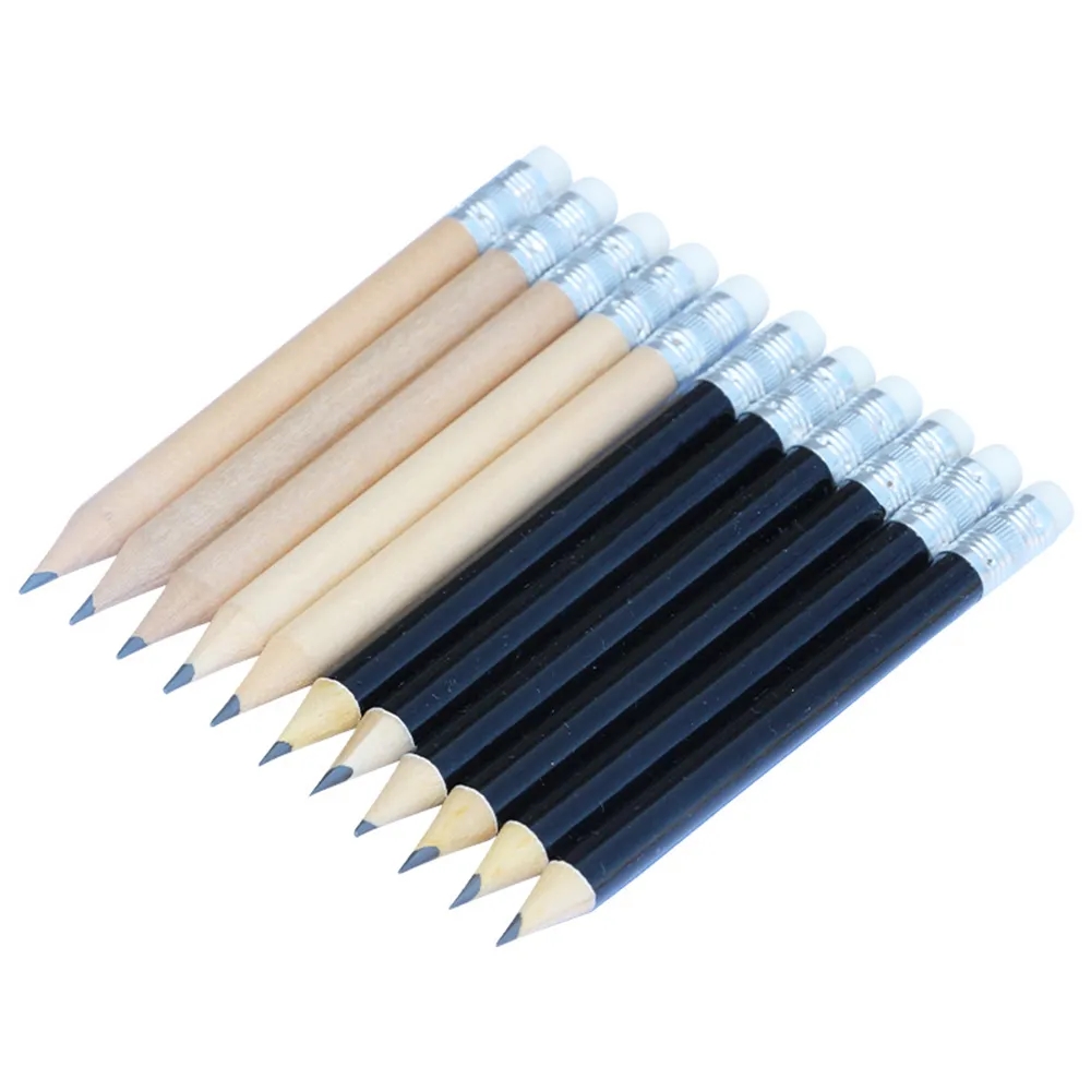 Hex Wooden Golf Pencil with Eraser 1