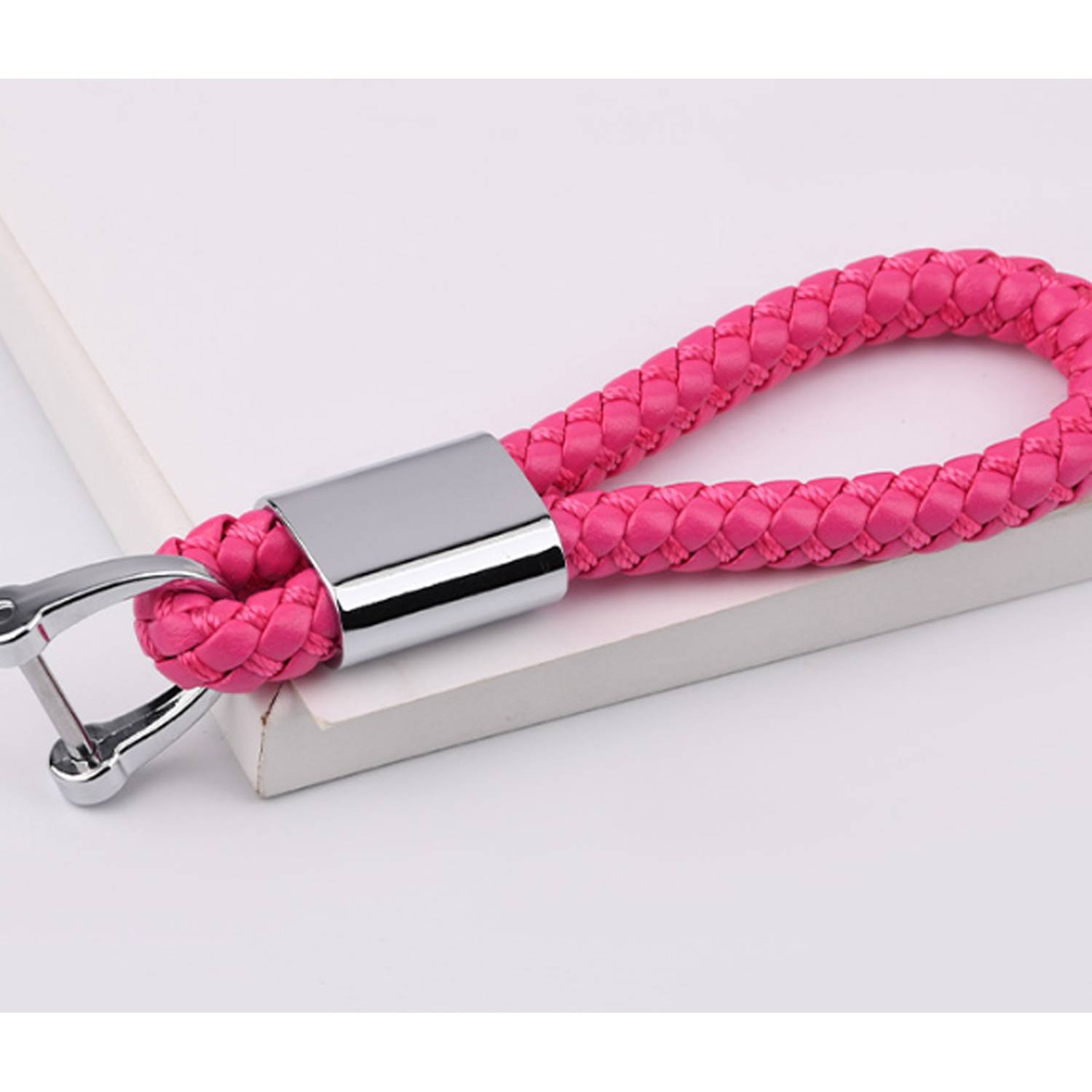 Leather Braided Keychain 4