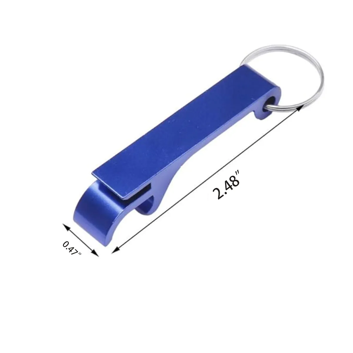 10 Pce Portable Mini Carabiner Beer Bottle Opener Keychain 3