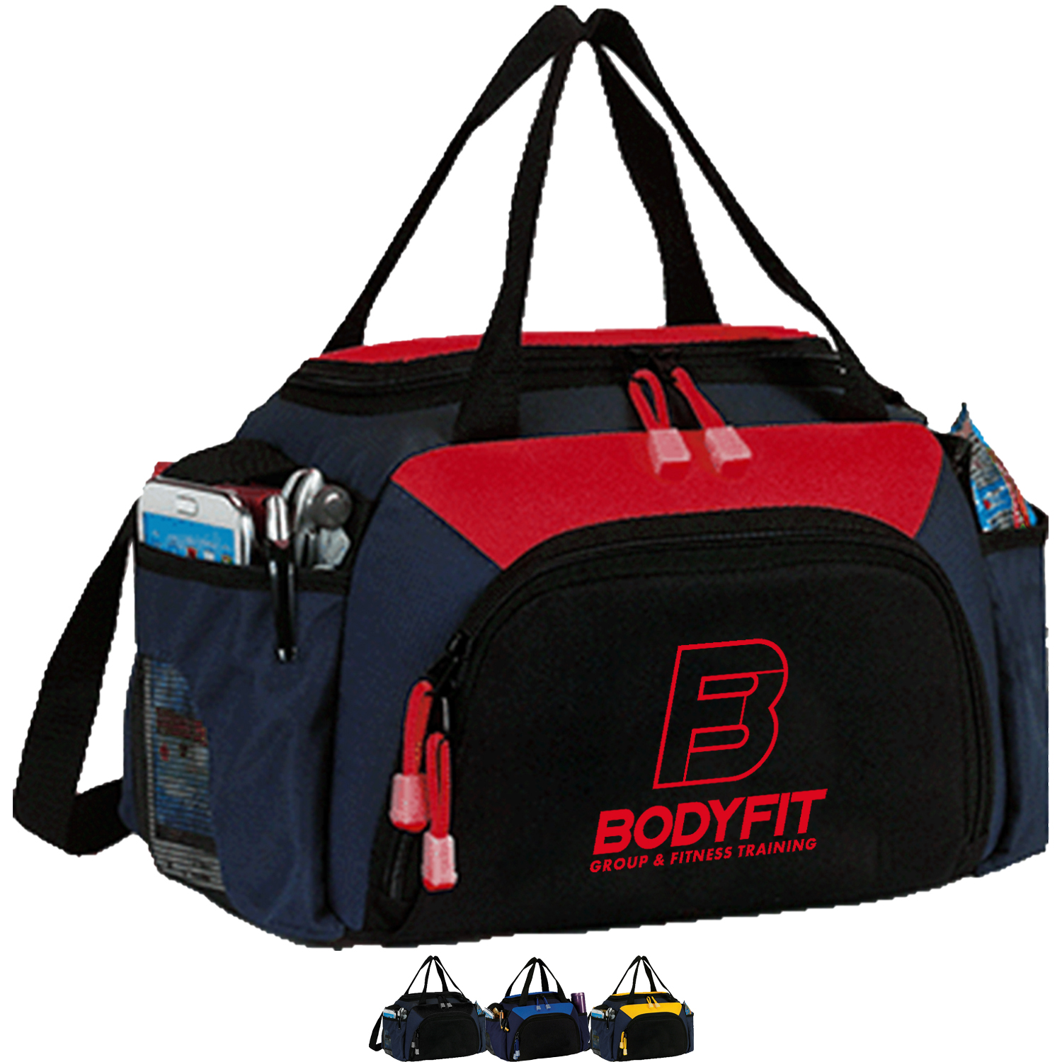 Premium Insulated 8 Pack Duffle Cooler Bag w/ Multiple Pockets (11" x 7" x 6.5") 2
