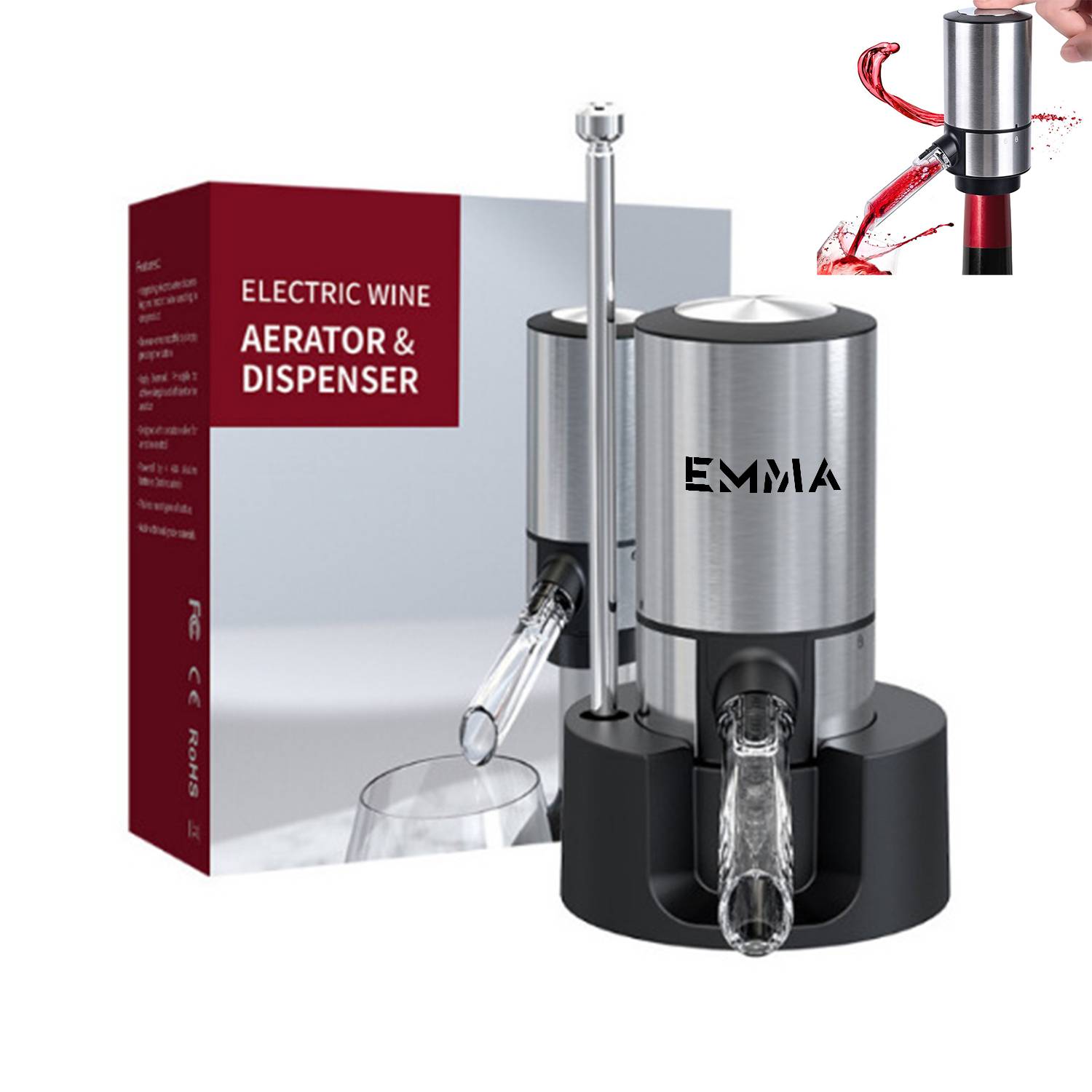 Smart Electric Wine Aerator with Retractable Tube 8