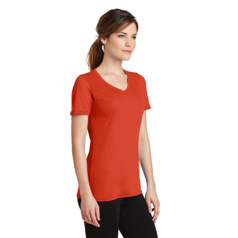 Port & Company Women's Performance Blend V-Neck Tee. 61