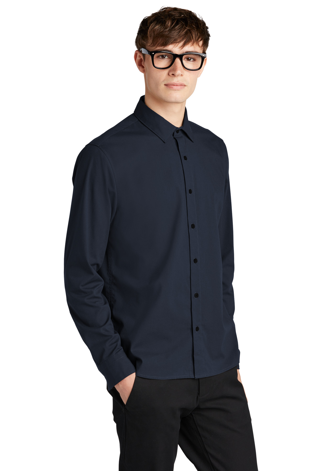 Mercer+Mettle Long Sleeve Stretch Woven Shirt MM2000 56
