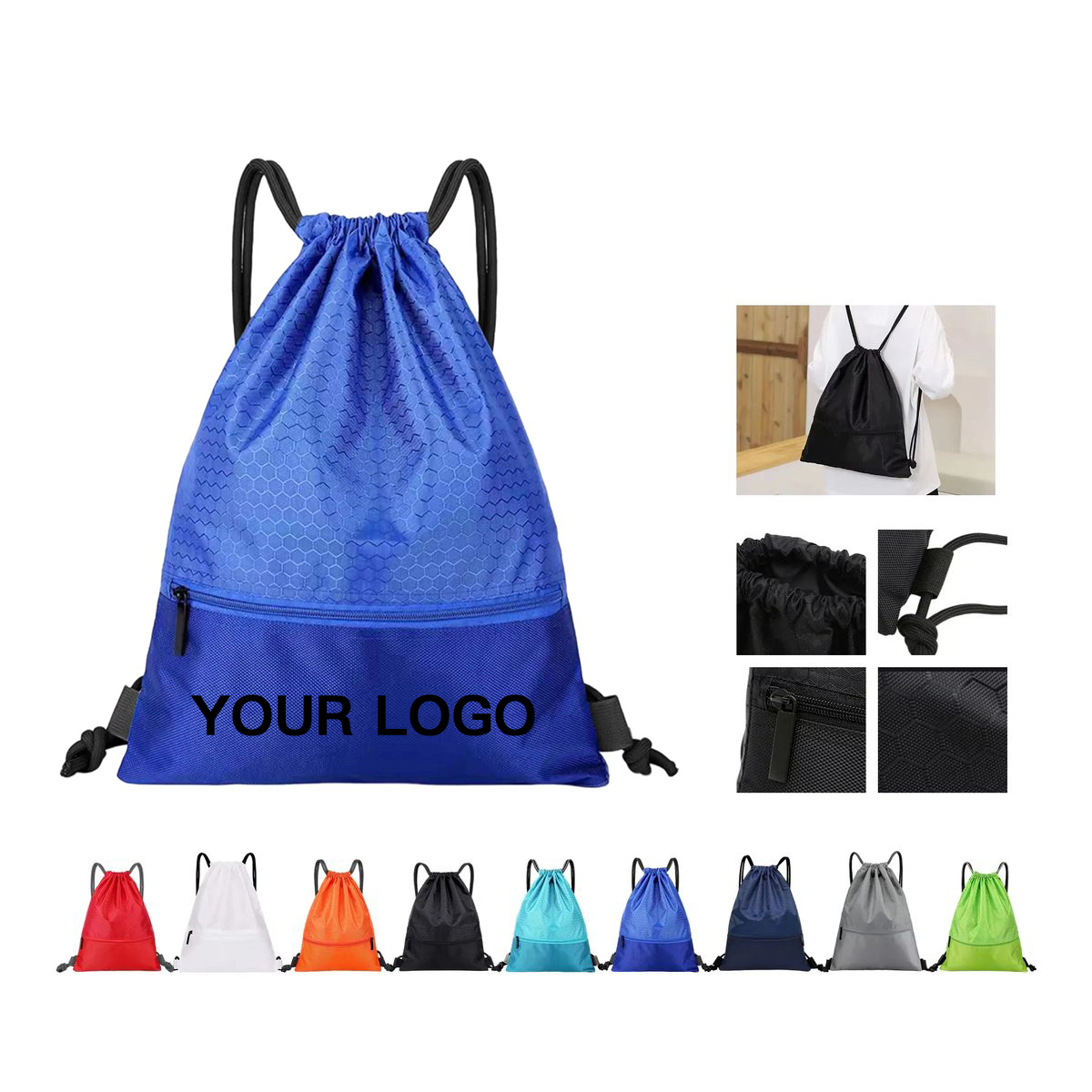 Lightweight Oxford Drawstring Bag for Daily Essentials 2