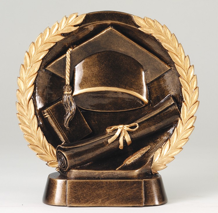 Graduation High Relief Circular Plate Award 2