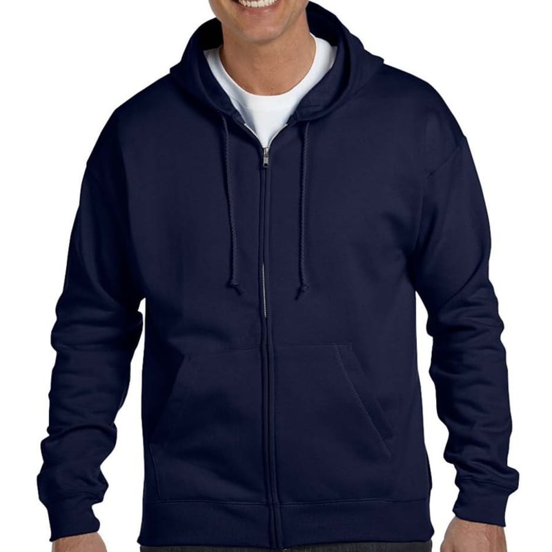 Hanes 7.8 Oz. ComfortBlend® EcoSmart® 50/50 Full-Zip Hoo 17