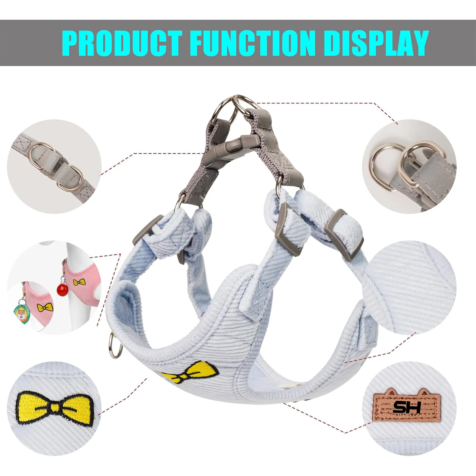 Dog Harness and Leash Set 5