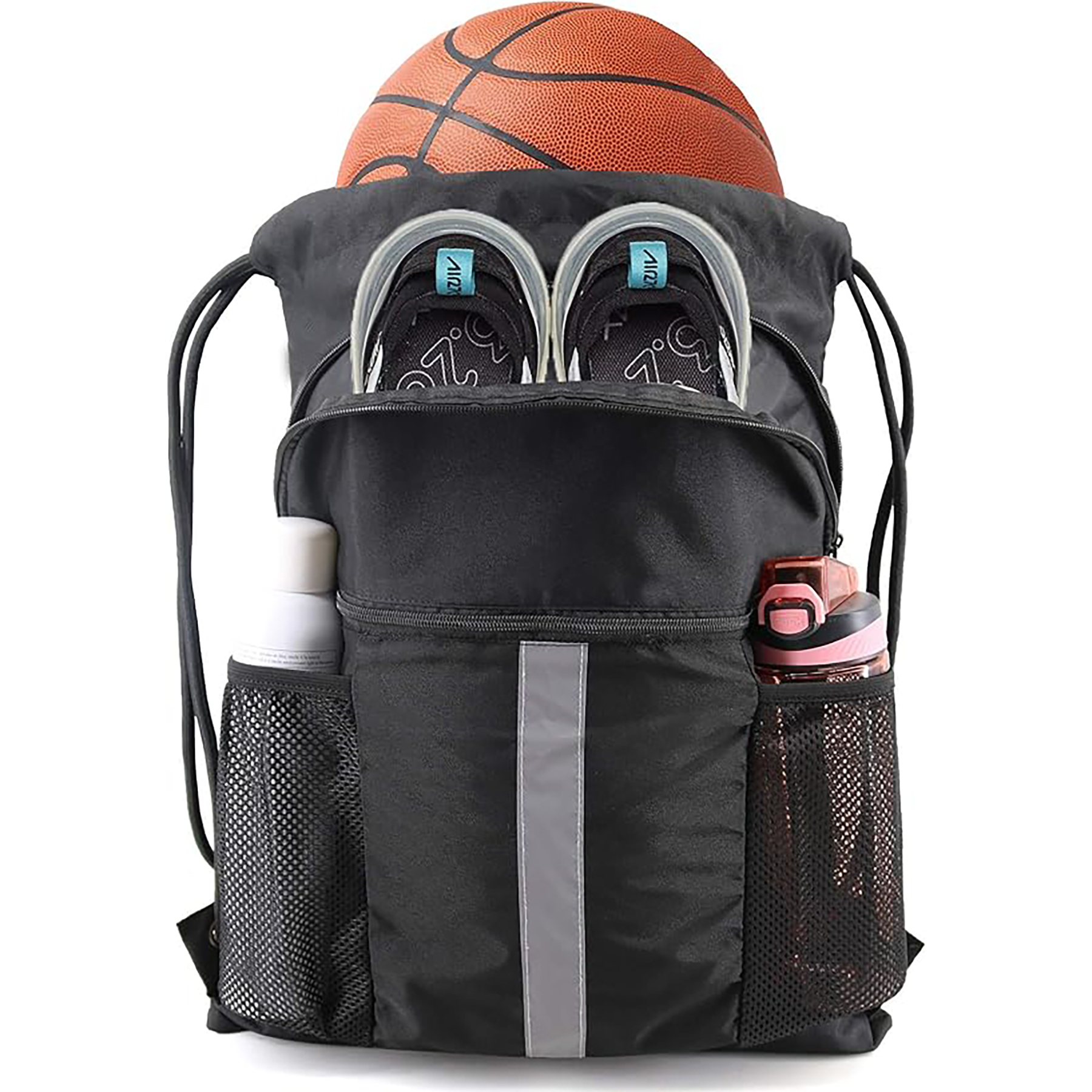 Drawstring Backpack with Shoe Compartment 9