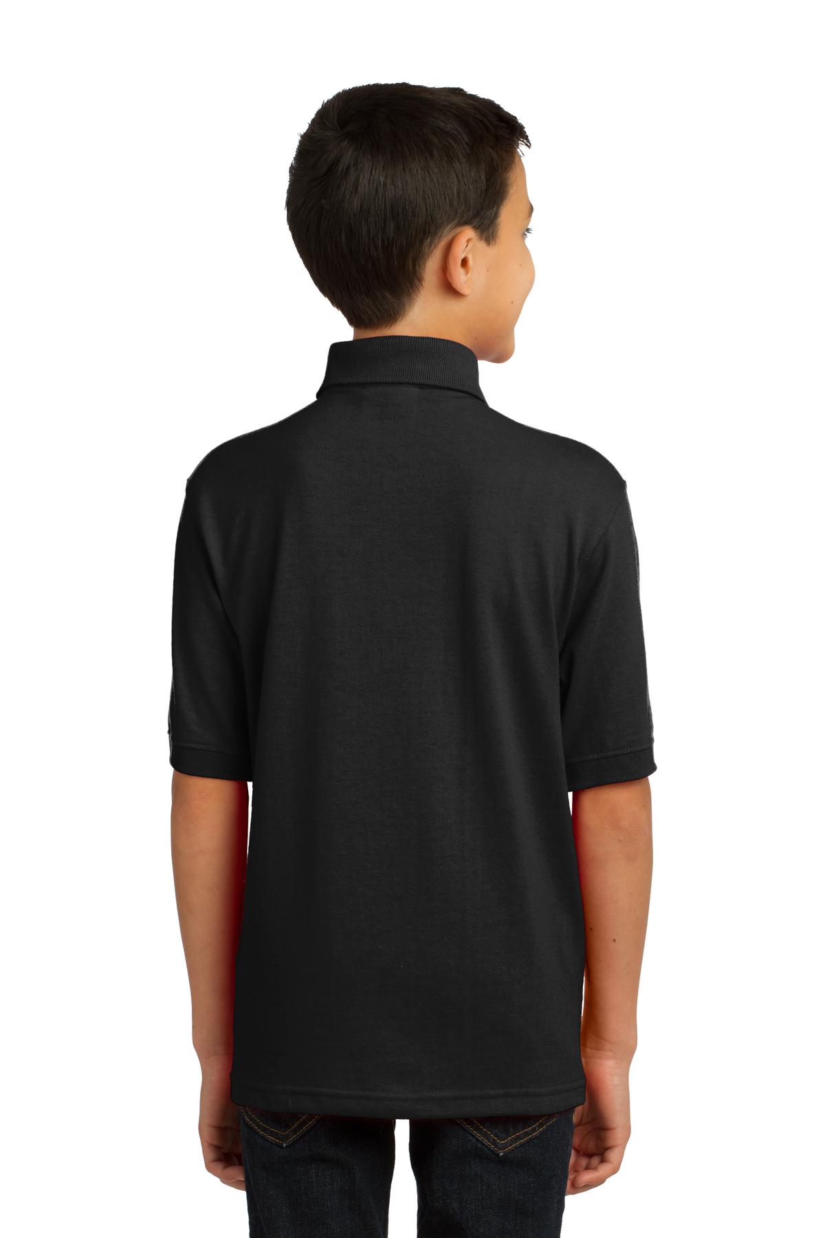 Port & Co Youth Core Blend Jersey Knit Polo. KP55Y 5