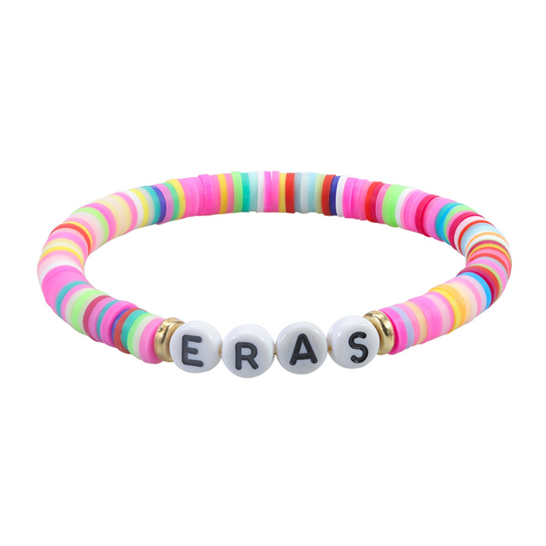 Concert Fan Letter and Number Polymer Clay Bracelet 8