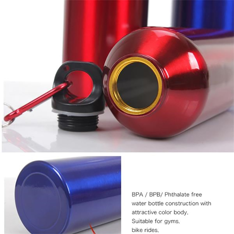25 Oz. Aluminum Water Bottle w/Carabiner, custom water bottle with logo imprint 4