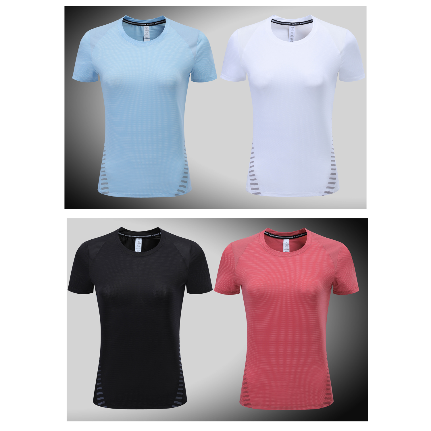 Women's Running Short Sleeve T-Shirt - Stock Style 1 1