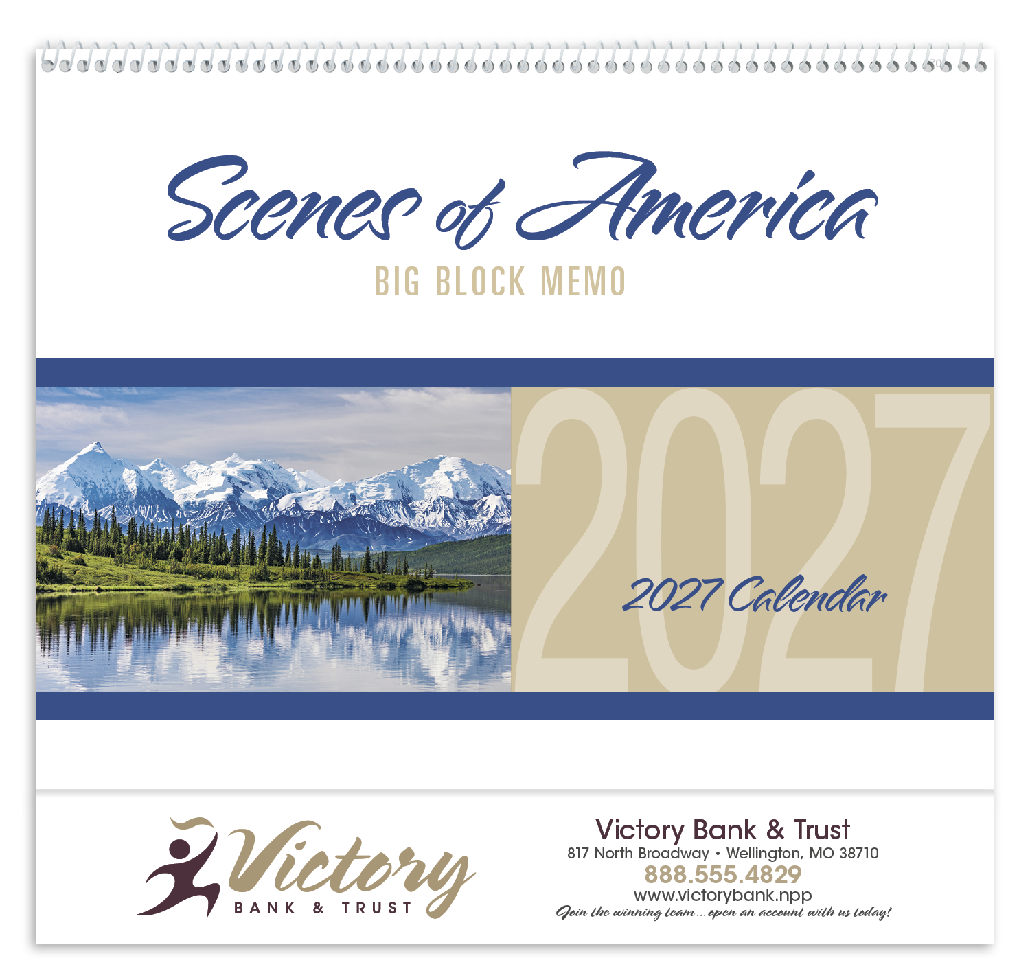 Triumph® Calendars Scenes of America Big Block Memo Calendar 70