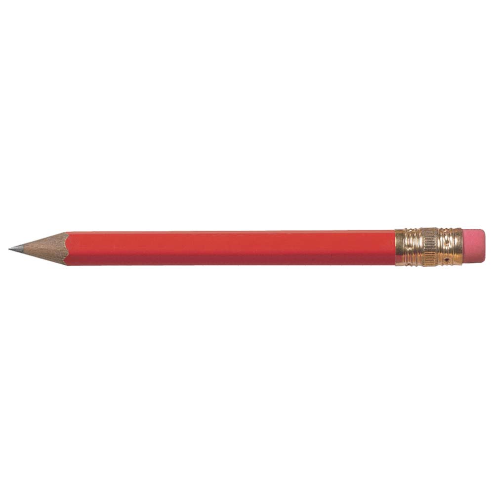 Hexagon Golf Pencil w/Eraser 8
