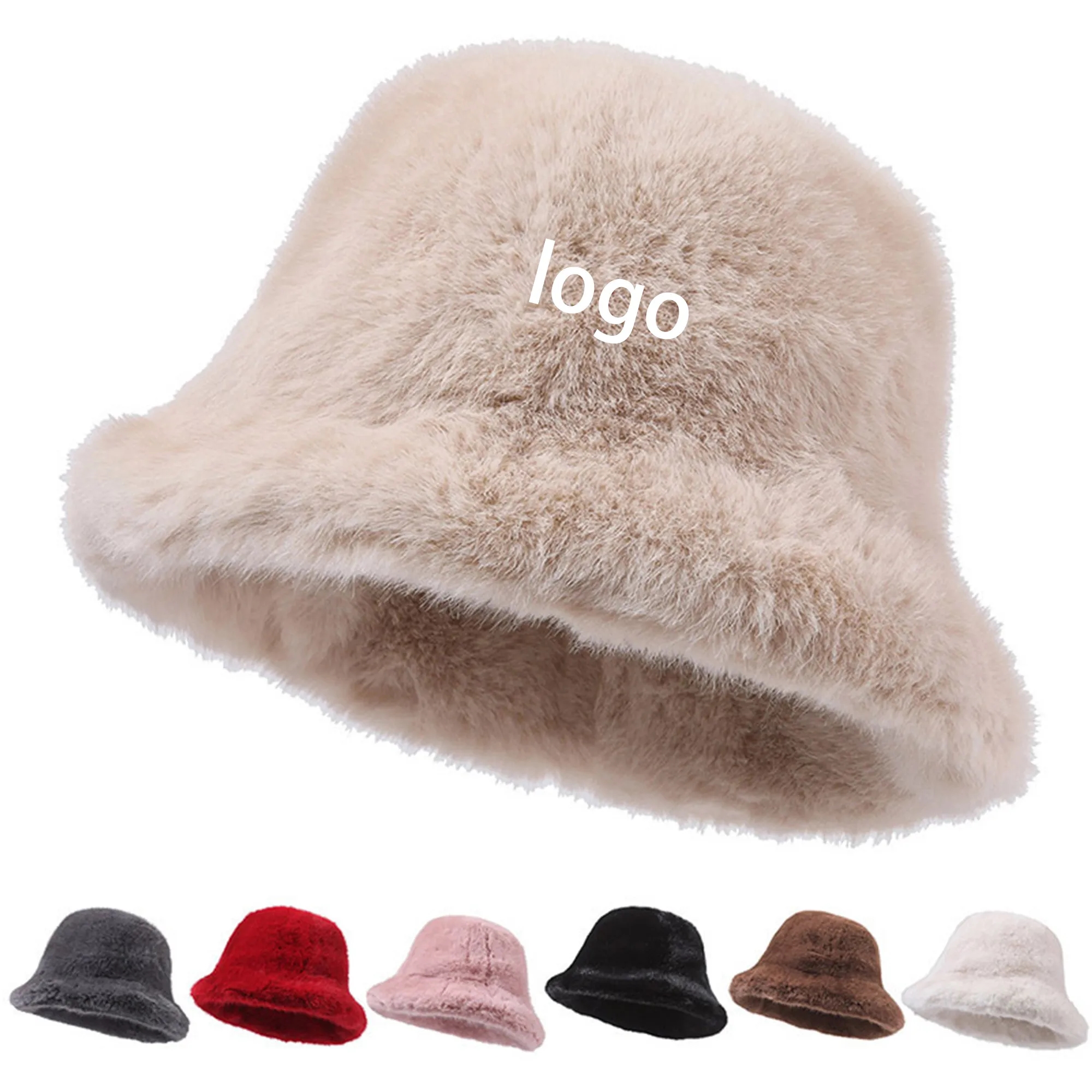 Winter Faux Fur Bucket Hat 1