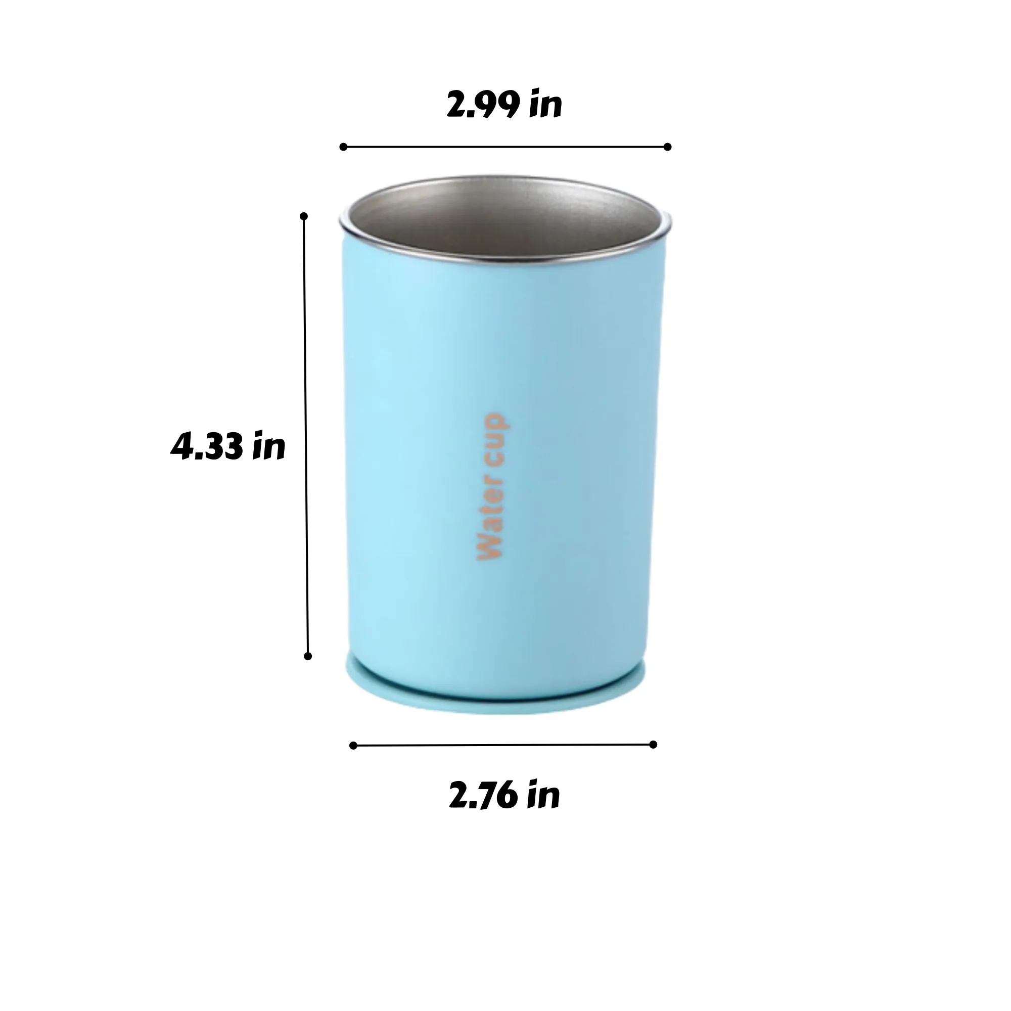 Stainless Steel Magnetic Toothbrush Cup 2