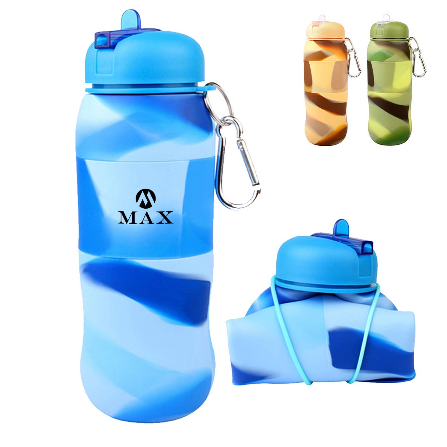 20Oz Silicone Collapsible Portable Water Bottle 4