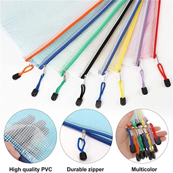 Mesh Zipper Pouch Document Bag 6