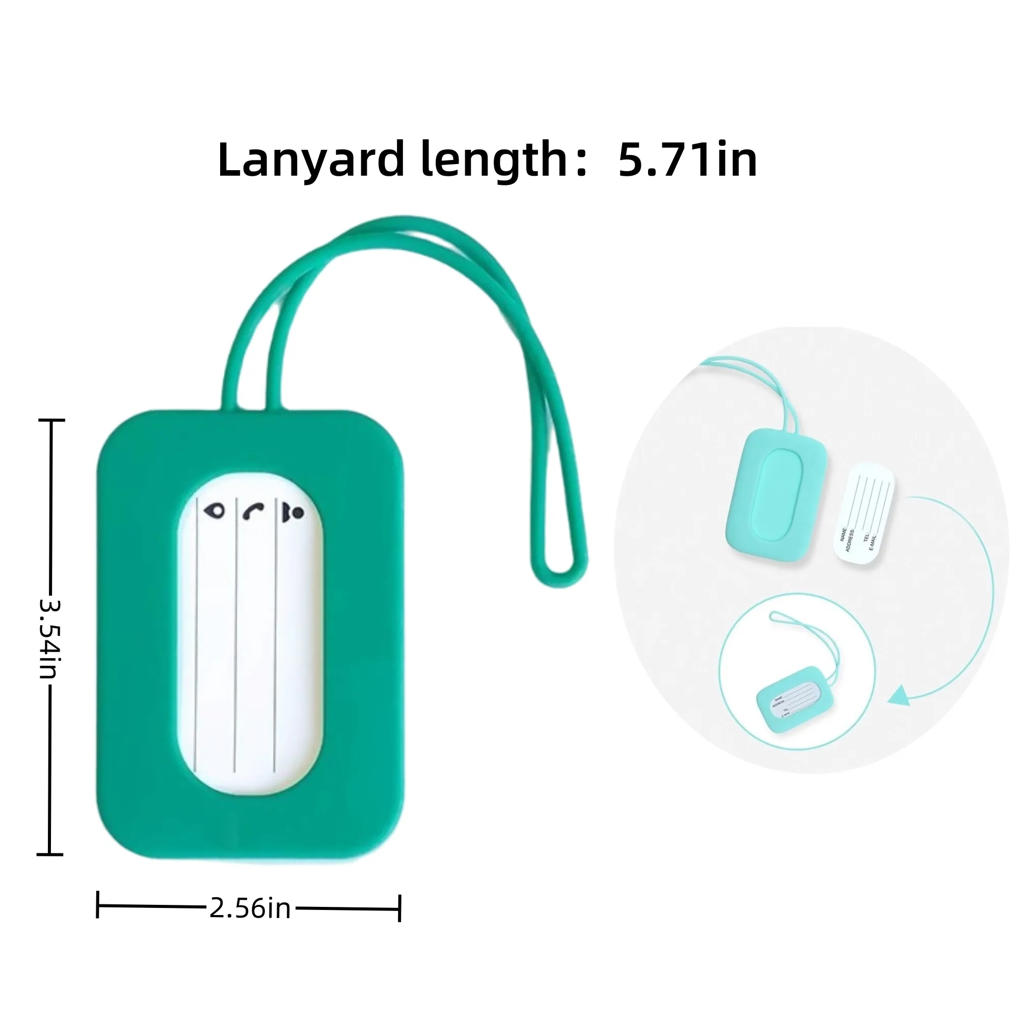 Waterproof Silicone Luggage Tag for Corporate Travel Events 5