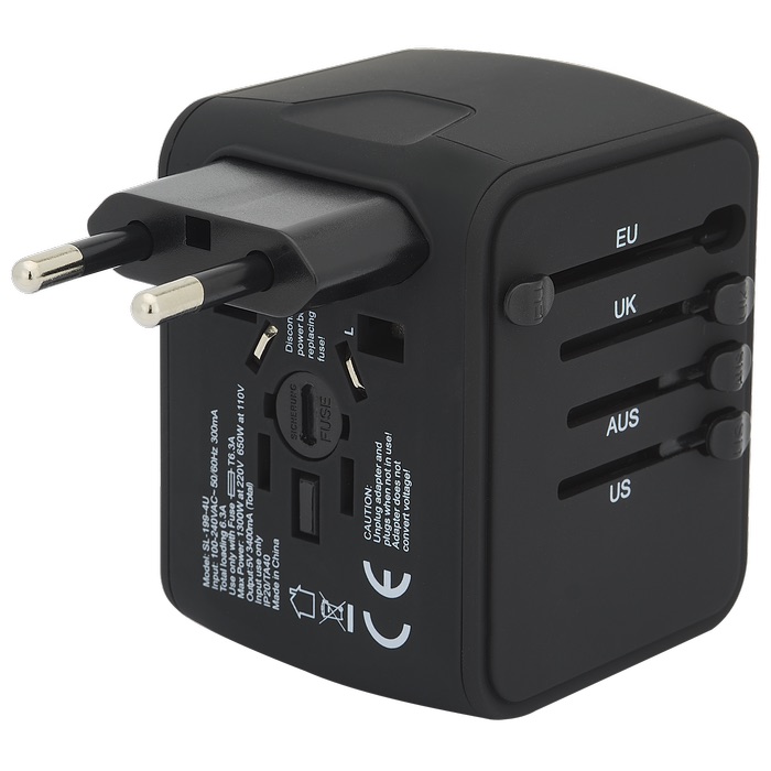 Universal Travel 4 USB Port Adapter 12