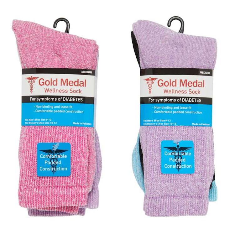Diabetic Comfort Crew Socks - 3pk 2