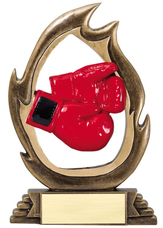 7 1/4" Tall Boxing Flame Series Award 3