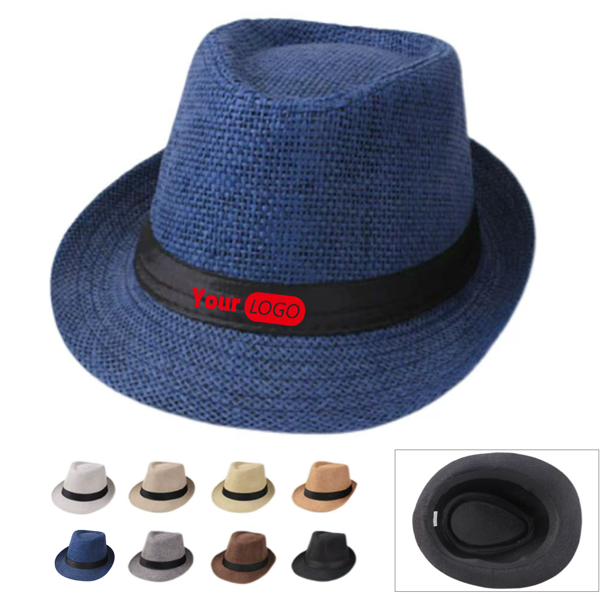 Eco-Friendly Natural Straw Fedora 3