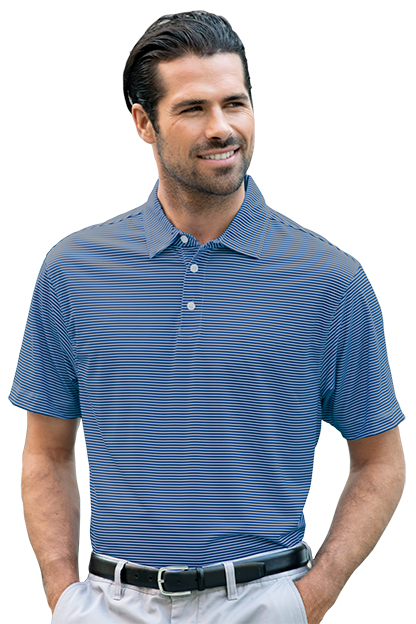 Vansport Pro Tonal Micro-Stripe Polo 54
