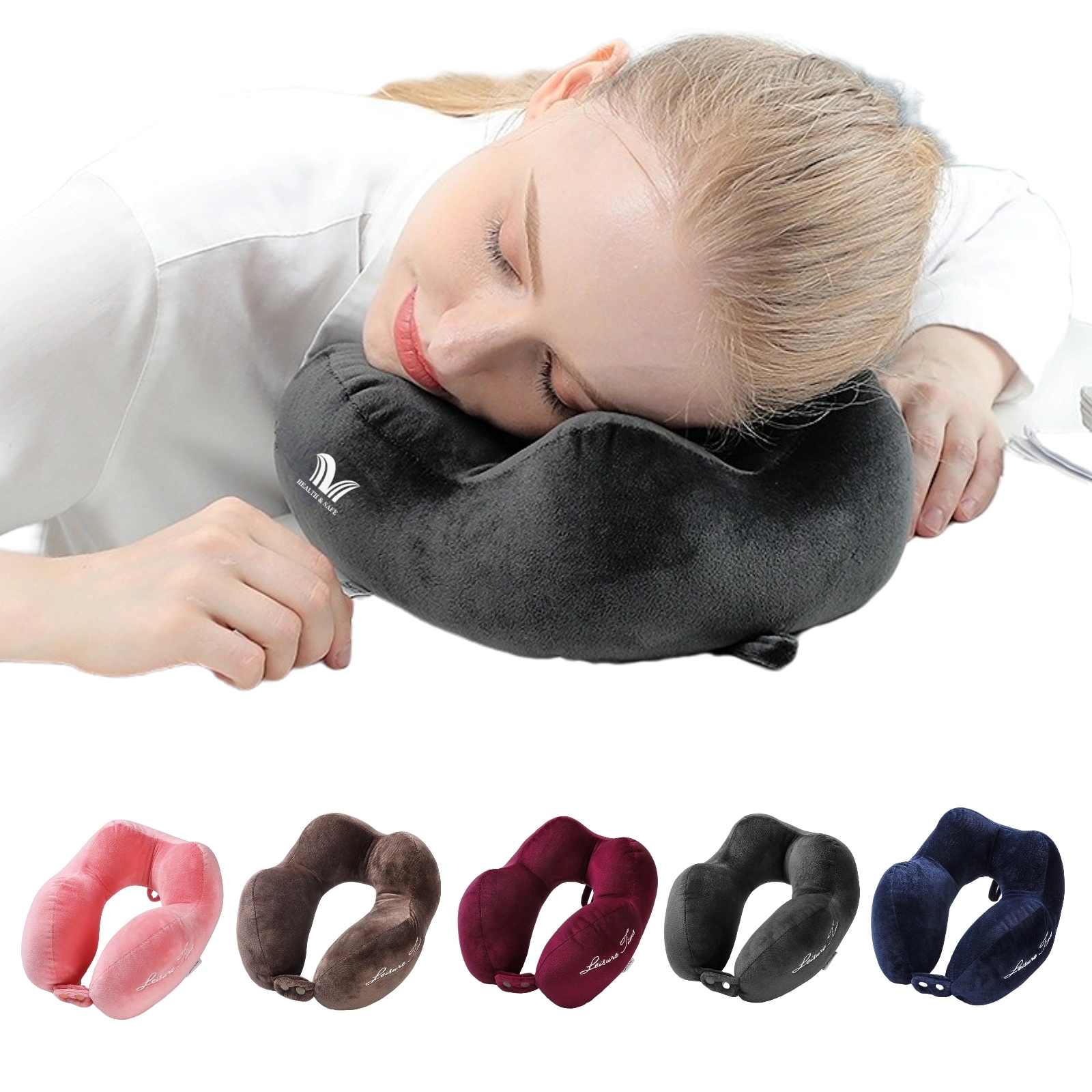 Stretchy U-Shaped Neck Travel Pillow 5