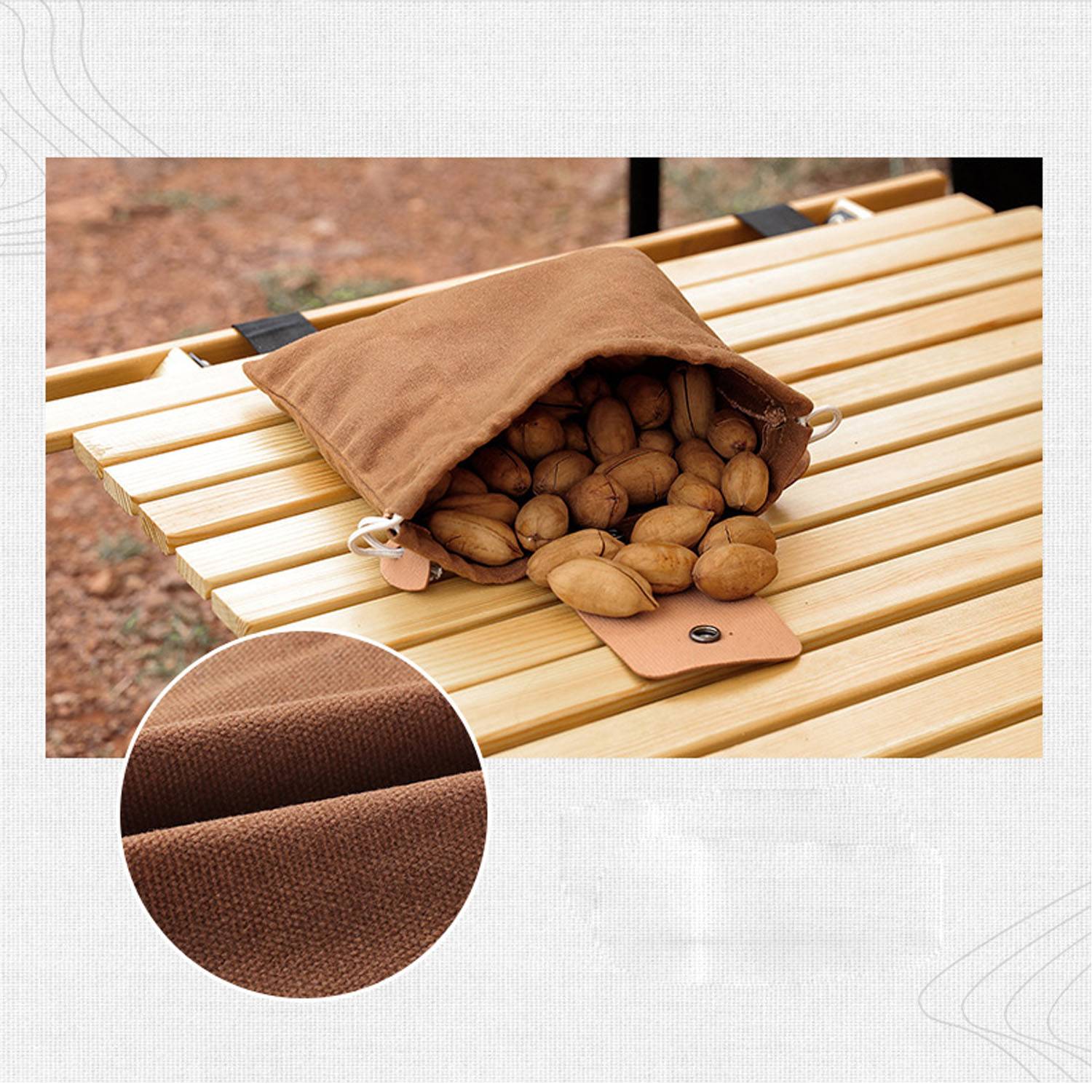 Outdoor Collapsible Canvas Picking Storage Bag 10