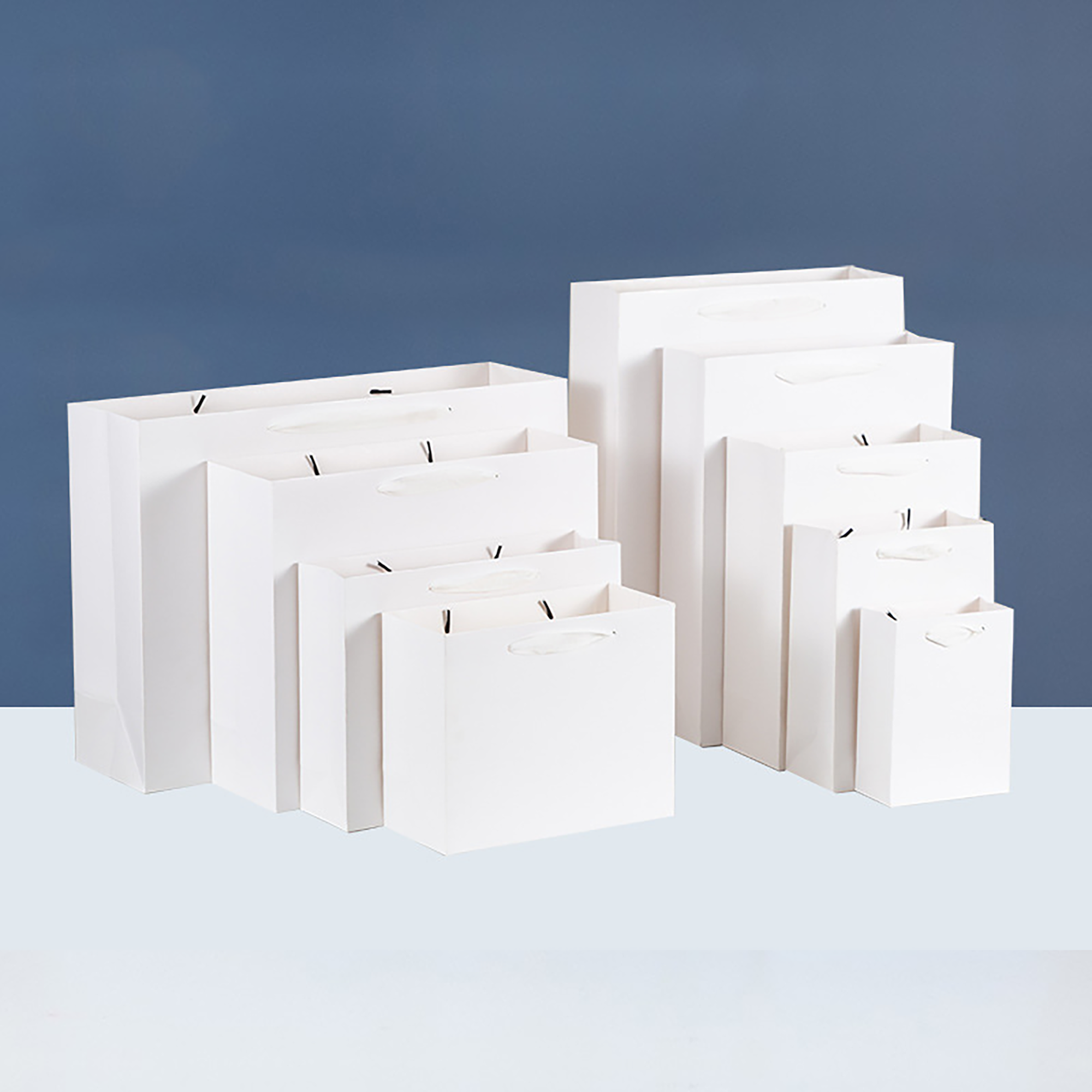 Premium White Cardboard Gift Tote 2