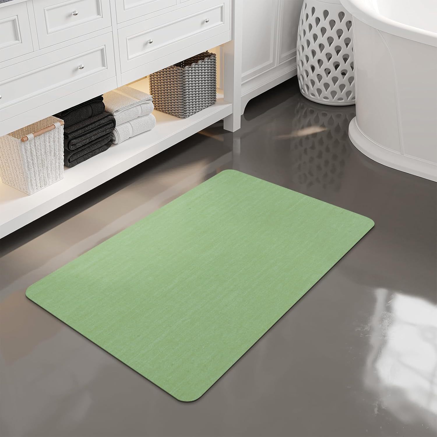 Diatom Mud Absorbent Bathroom Mat 4