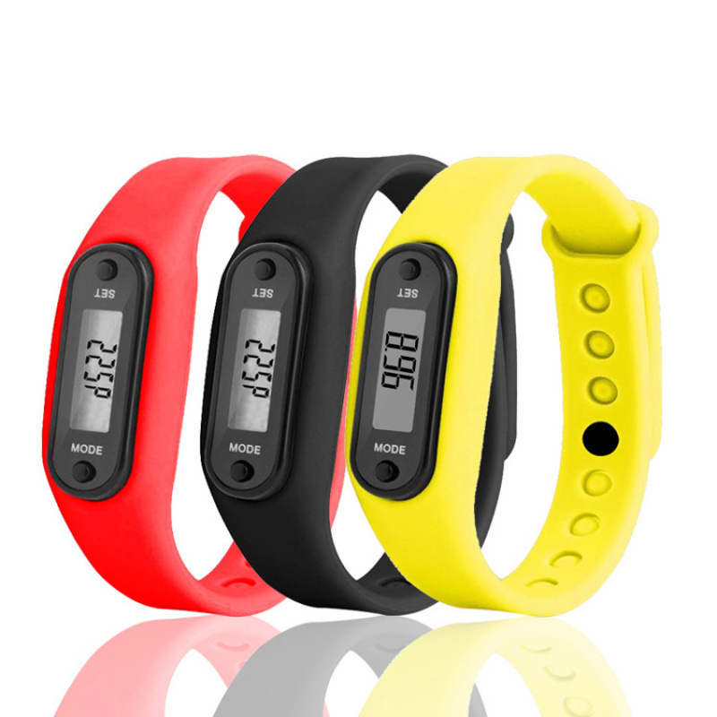 Soft Silicone Sport Tracker Watch Walking Running Pedometer 4