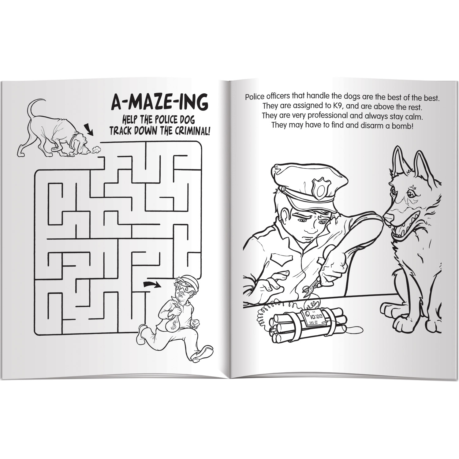 Coloring Book - Police Dog Hero 3