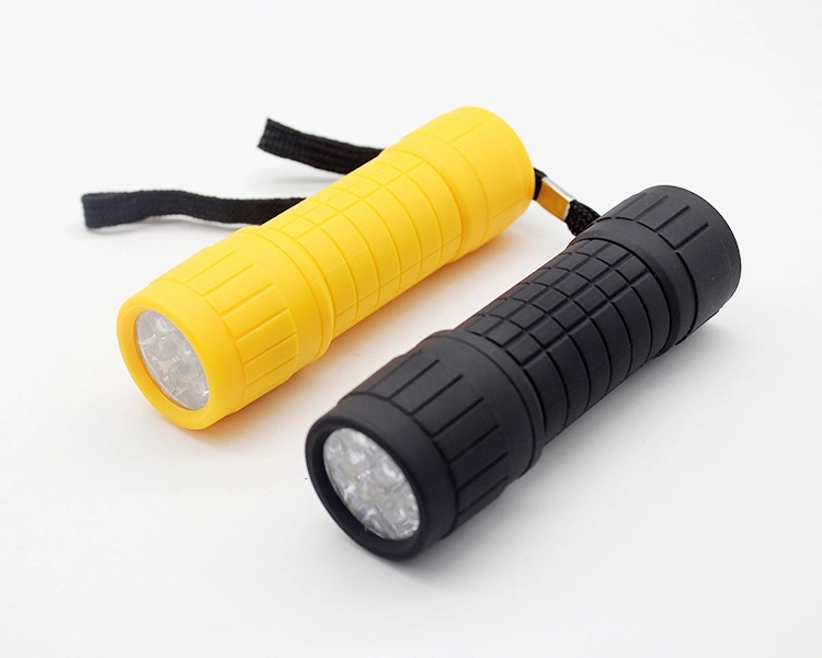 9 LED plastic bicycle torch and silicon belt 2