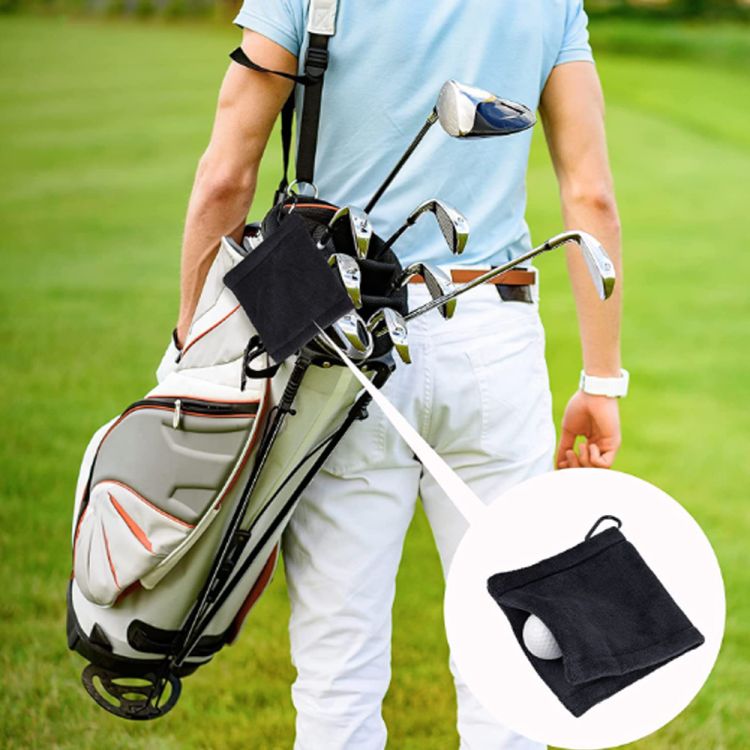 Golf Ball Pocket Towel with Clip 3