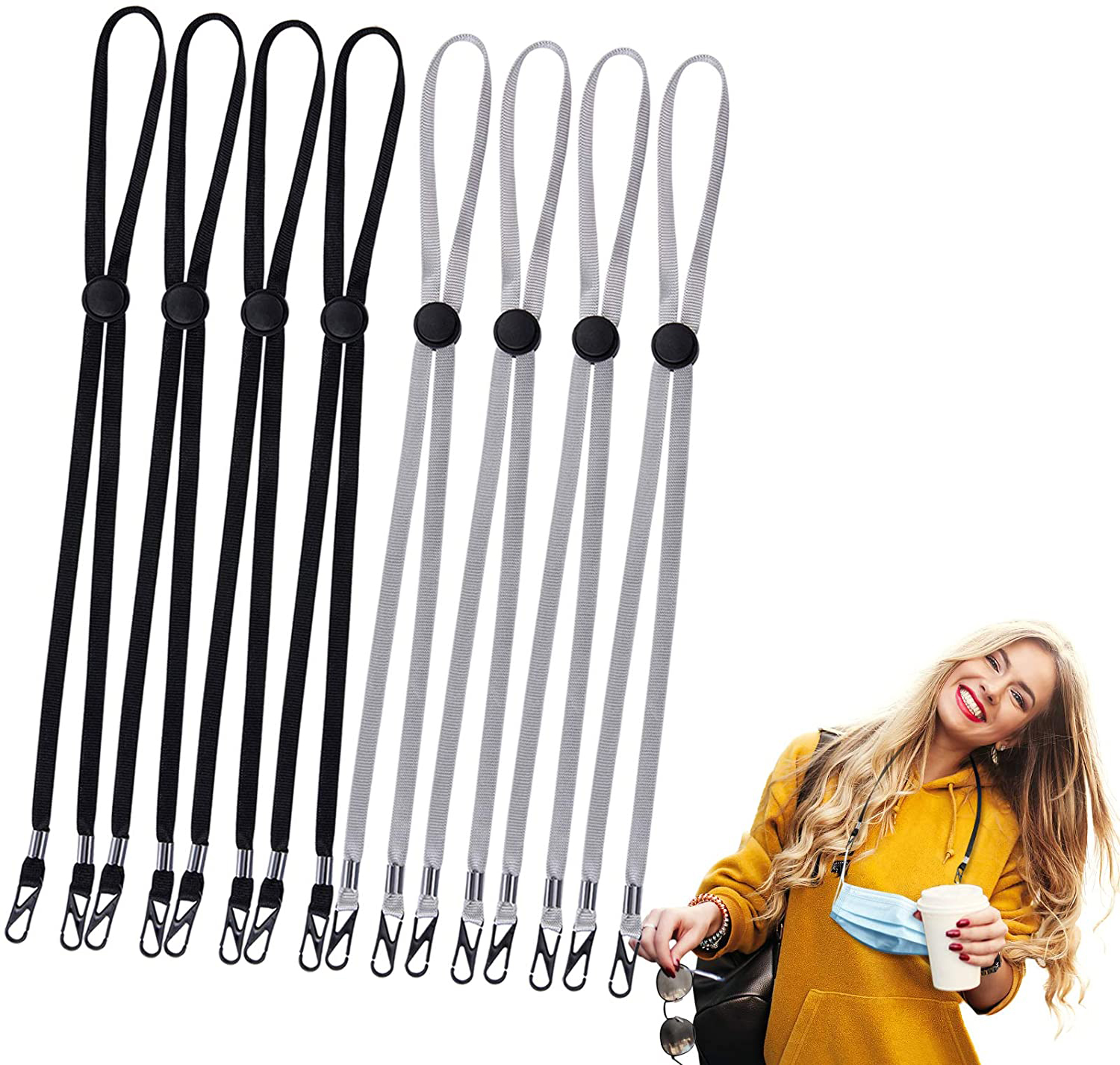 Adjustable Length Mask Lanyard 2