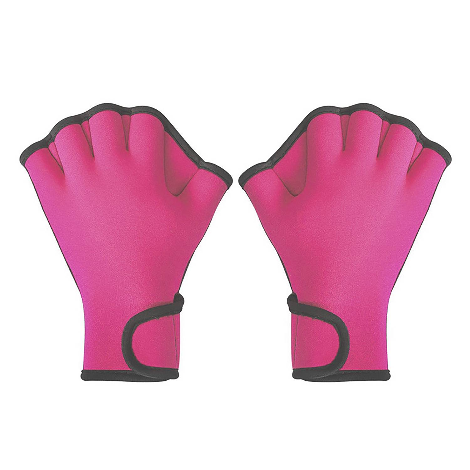 Neoprene Webbed Swim Training Glove w/Adjustable Wrist Strap 7