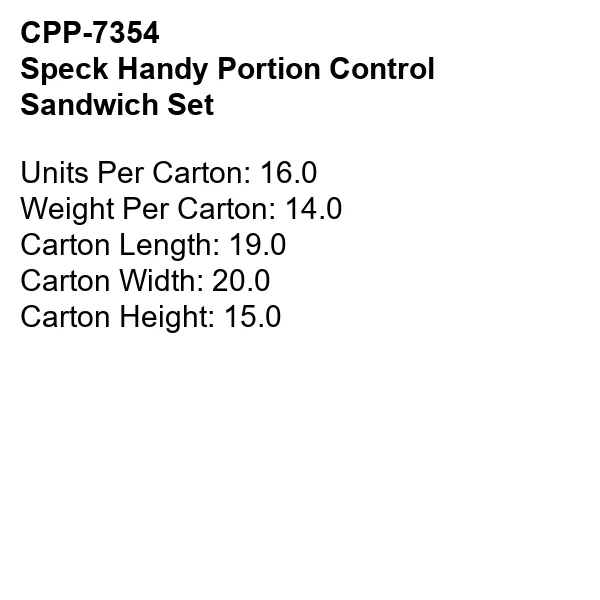 Speck Handy Portion Control Sandwich Set 4