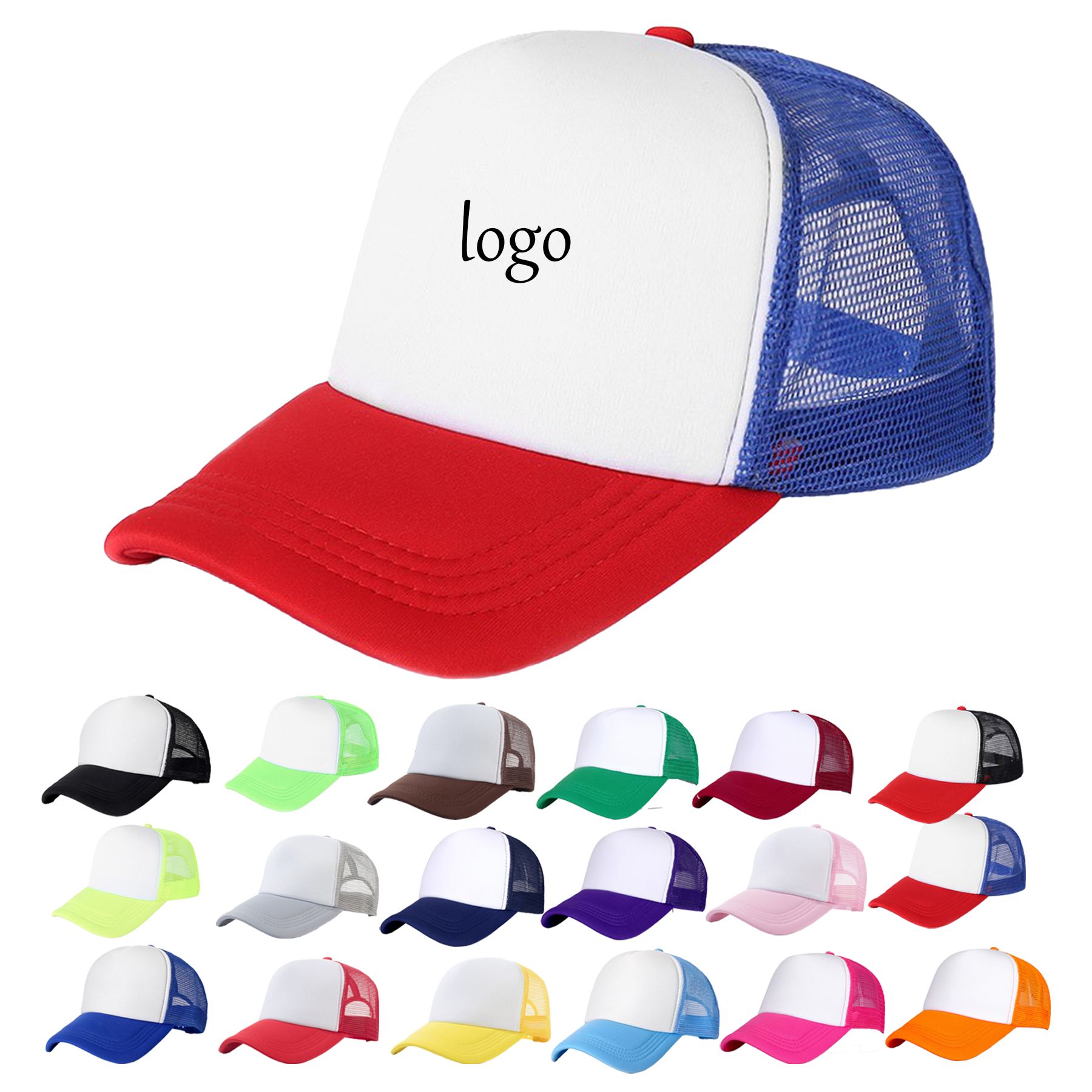 Color Block Trucker Hat 2