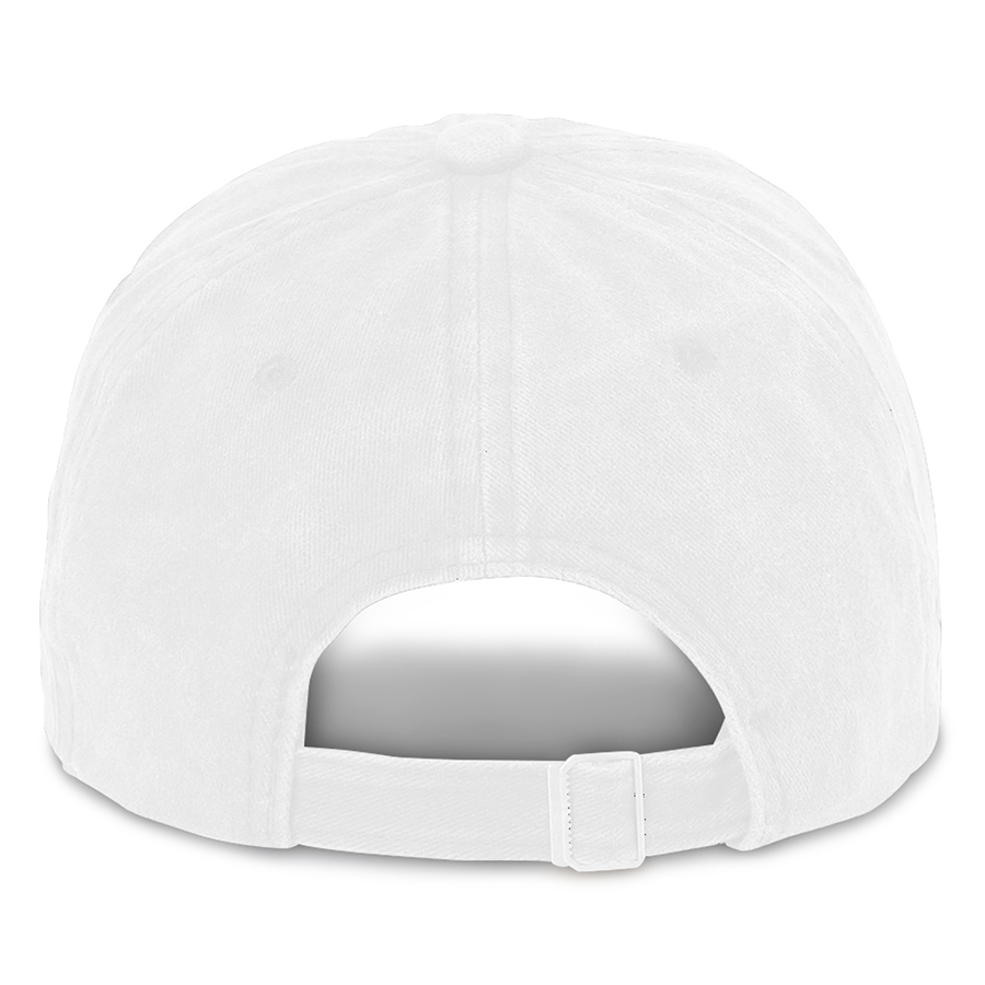 Stock Washed Cotton 6-Panel Baseball Cap w/ D-Ring Metal 23
