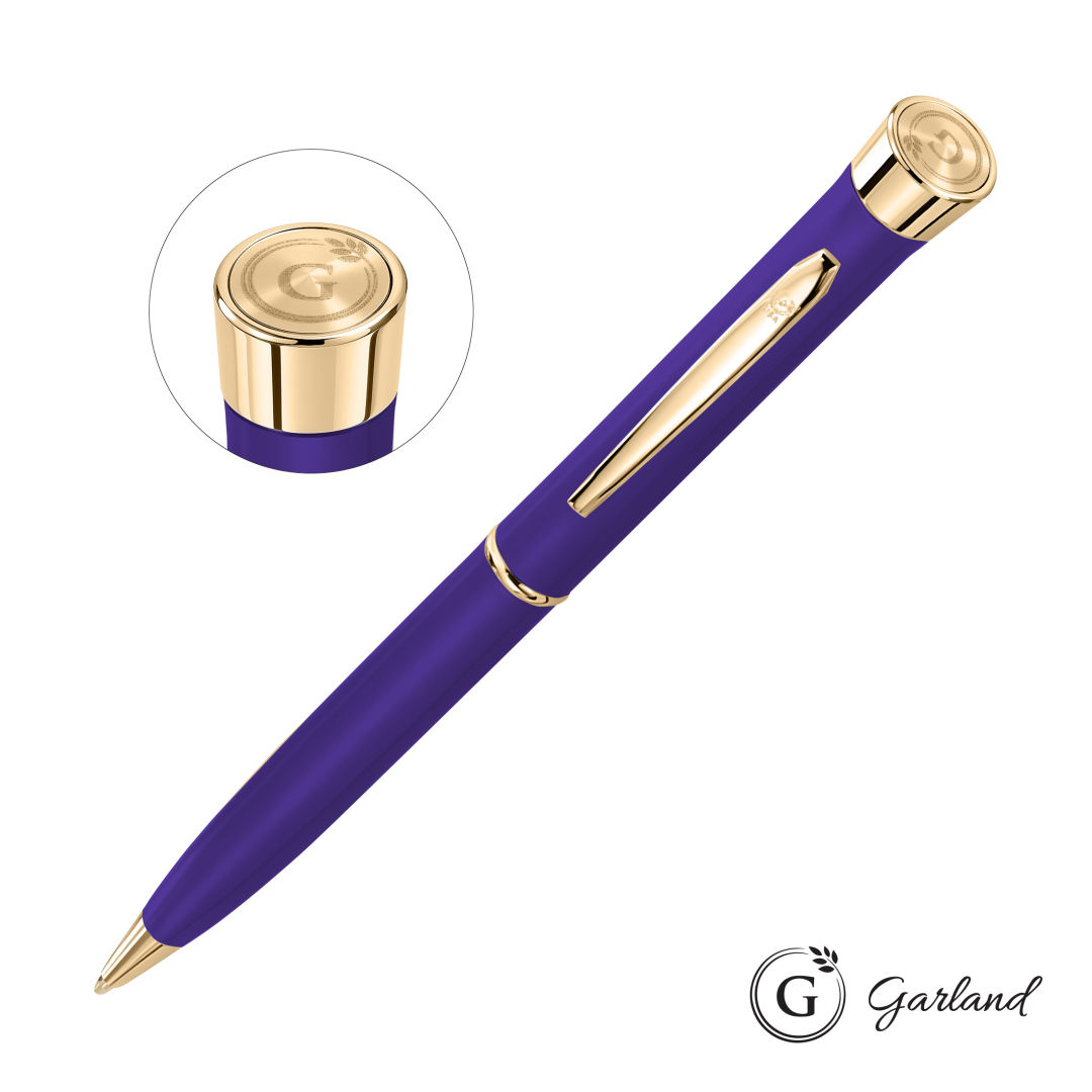 Garland® Color Matte Emblem Twist Ballpoint Pen - Gold 3