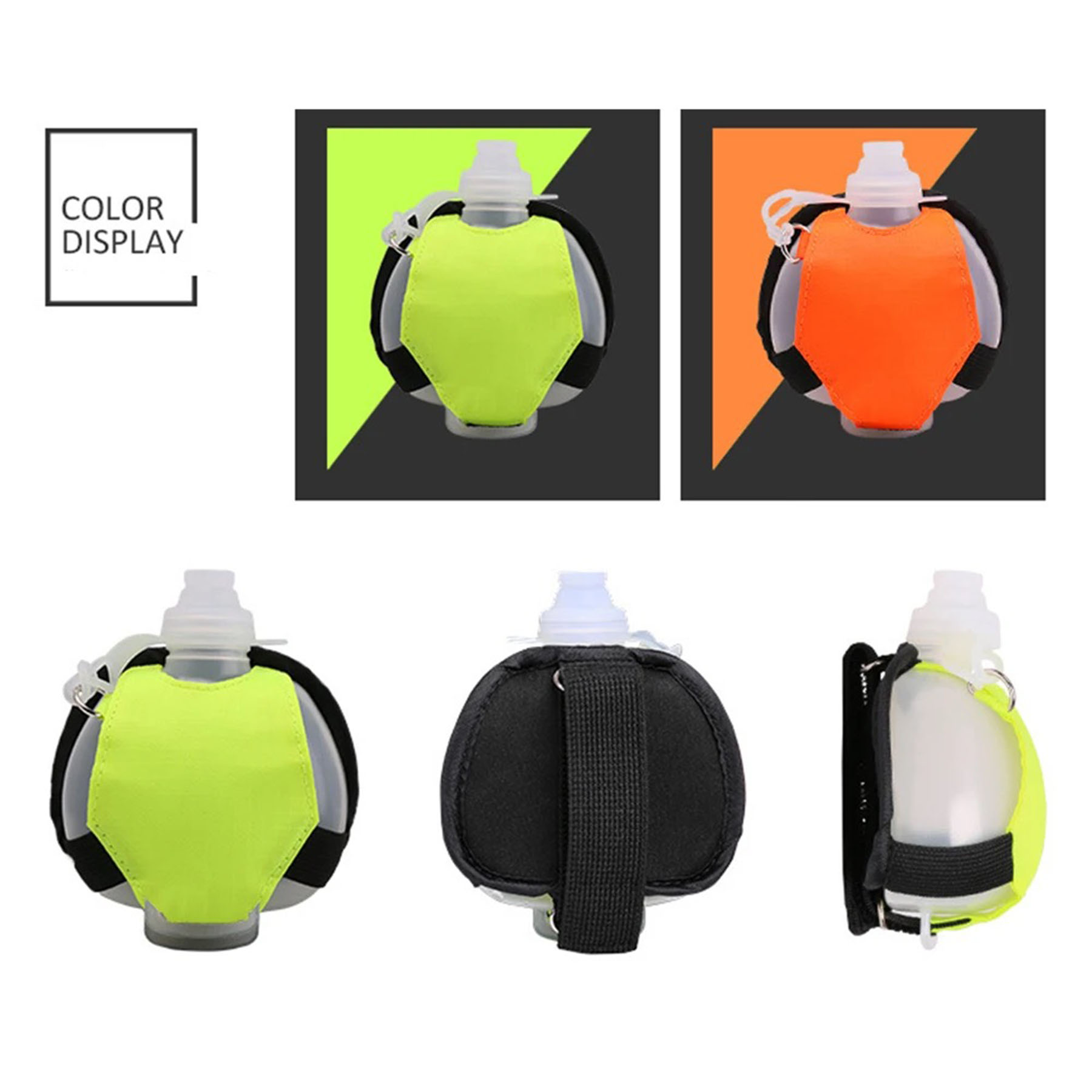 Pp Hands-Free 200Ml Wristband Water Bottle With Reflective Feature 4