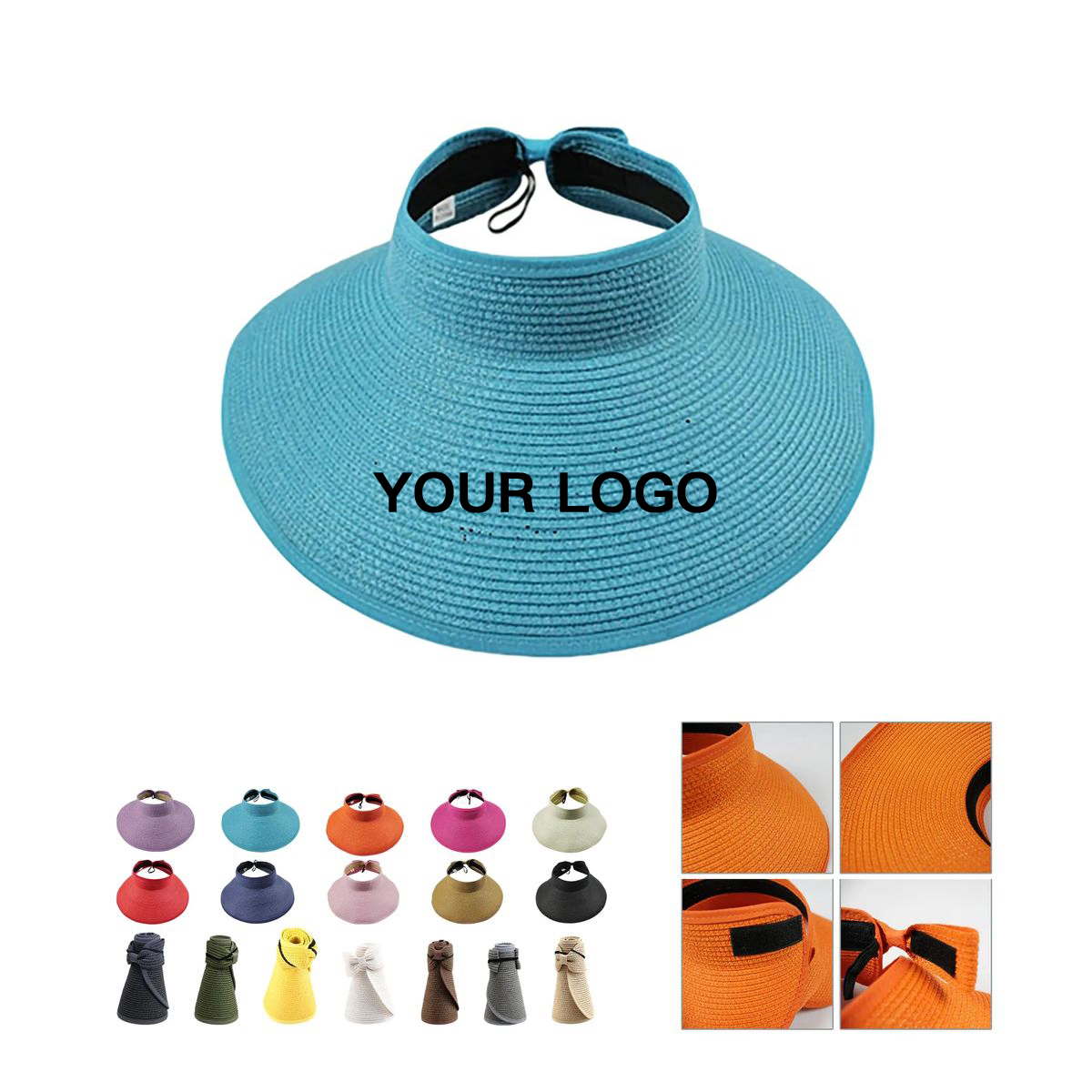 Foldable Summer Hat with Open Top for Women 31