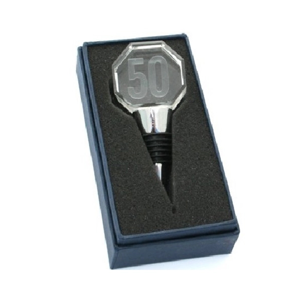 Golfer Crystal Wine Bottle Stopper 4